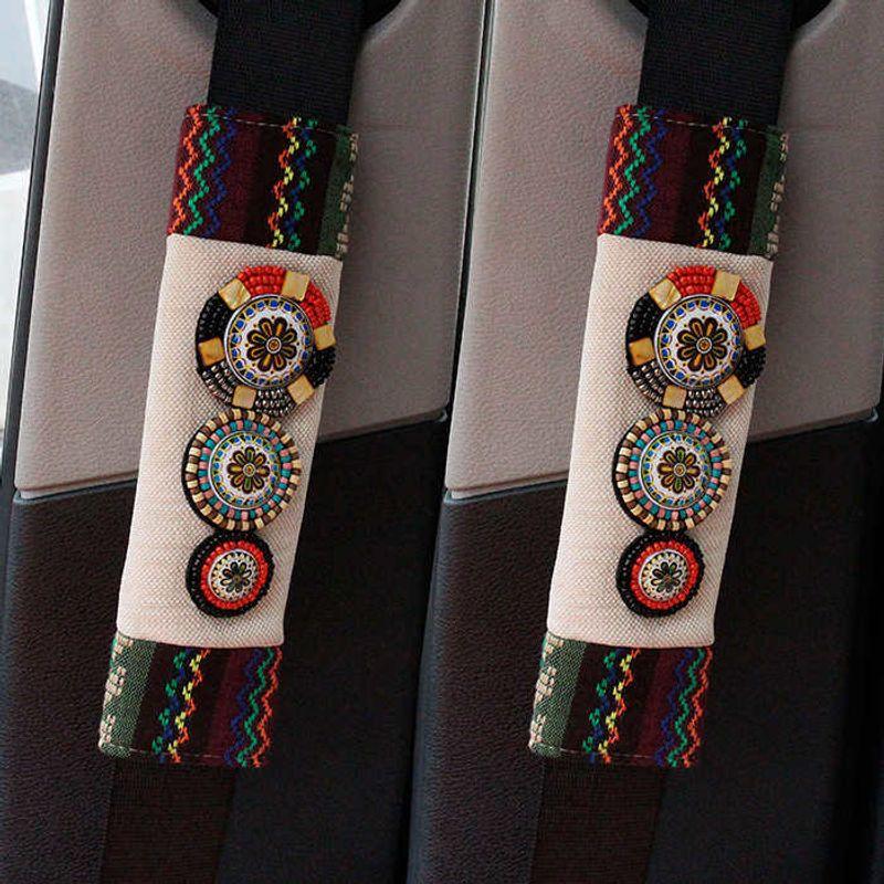 Ethnic Style Car Seat Belt Shoulder Pads, Extended Car Interior Decoration Accessories, a Pair of Car Seat Belt Covers Beige (Pair)
Ethnic Style Car Seat Belt Shoulder Pads, Extended Car Interior Decoration Accessories, a Pair of Car Seat Belt Covers Beige (Pair)