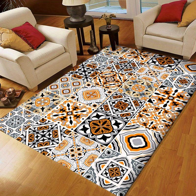 Домашний отдых | Ковер с принтом «Богемный куб» - Нескользящий полиэстеровый коврик для пола со сложными геометрическими узорами в черном, оранжевом цвете 50x80cm
Домашний отдых | Ковер с принтом «Богемный куб» - Нескользящий полиэстеровый коврик для пола со сложными геометрическими узорами в черном, оранжевом цвете 50x80cm