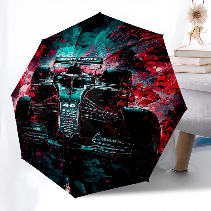 1pc Formula One Racing Car Automatic Folding Umbrella, Portable 3-Fold Design, 8-Bone Frame, Outdoor, Ideal Gift for Fans & Travelers, Everyday Use.B0
1pc Formula One Racing Car Automatic Folding Umbrella, Portable 3-Fold Design, 8-Bone Frame, Outdoor, Ideal Gift for Fans & Travelers, Everyday Use.B0
