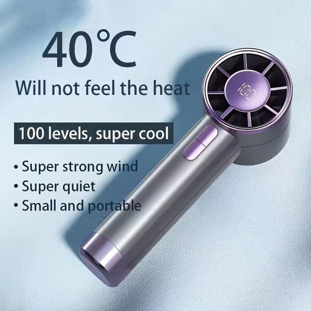 100 Speeds Adjustable Portable Handheld Fan Rechargeable Fast Cooling Fan Mini Turbo Fan Travel сірий
100 Speeds Adjustable Portable Handheld Fan Rechargeable Fast Cooling Fan Mini Turbo Fan Travel сірий