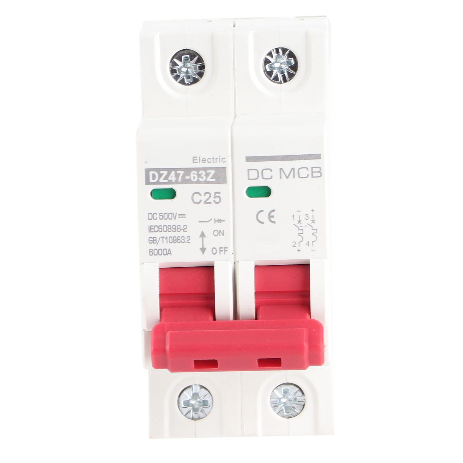 DC Circuit Breaker 2P 6000A Breaking Capacity DIN Rail Installation Photovoltaic Protection Air
DC Circuit Breaker 2P 6000A Breaking Capacity DIN Rail Installation Photovoltaic Protection Air