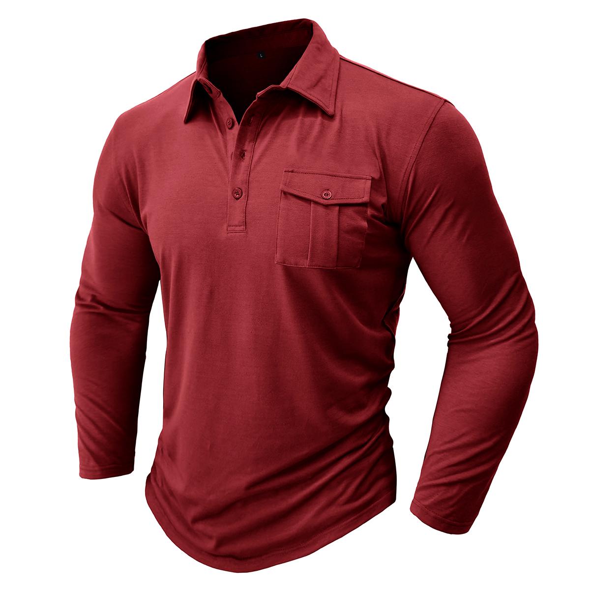 Мужская рубашка поло с длинными рукавами, приталенные пуловеры, футболка, сплошной цвет, деловые поло, рубашки для гольфа, весна-лето, зима, повседневная одежда M бордовый
Мужская рубашка поло с длинными рукавами, приталенные пуловеры, футболка, сплошной цвет, деловые поло, рубашки для гольфа, весна-лето, зима, повседневная одежда M бордовый