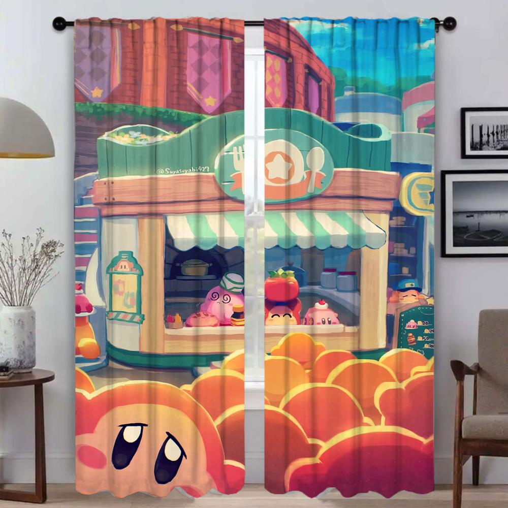 Kawaii Cartoon Kirbys Window Curtain Room Panel Kitchen Curtains Shades Halloween Decoration Home Interior Polyester Perfect For Cooking Area W100*H130(CM)-Grommet top&2PCS
Kawaii Cartoon Kirbys Window Curtain Room Panel Kitchen Curtains Shades Halloween Decoration Home Interior Polyester Perfect For Cooking Area W100*H130(CM)-Grommet top&2PCS