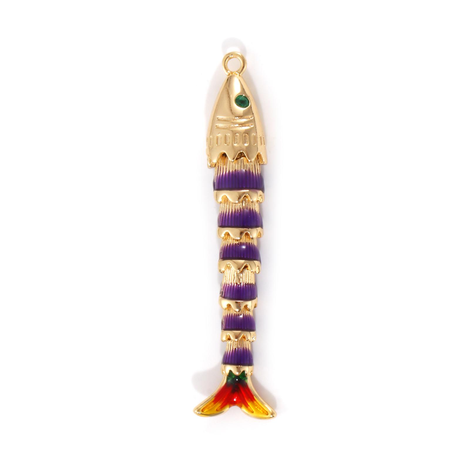 1 Piece 3D Brass Ocean Jewelry Pendants 18K Real Gold Plated Multicolor Enamel Fish Animal Movable Charm DIY Necklace 47mm x 8mm
1 Piece 3D Brass Ocean Jewelry Pendants 18K Real Gold Plated Multicolor Enamel Fish Animal Movable Charm DIY Necklace 47mm x 8mm