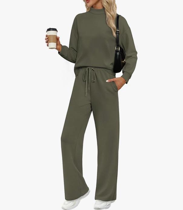 2025 Autumn Women s Sportswear Set: Pullover Long-Sleeve Sweatshirt & Wide-Leg Pants XL
2025 Autumn Women s Sportswear Set: Pullover Long-Sleeve Sweatshirt & Wide-Leg Pants XL