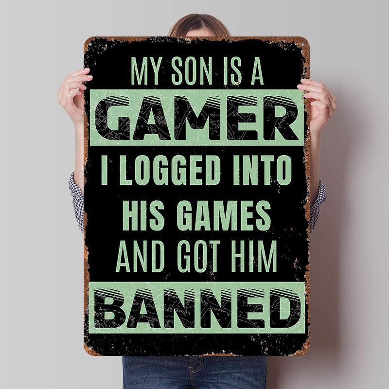 Got Him Banned Hilarious RPG Gaming Metal Poster Customized Wall Art Retro Vintage Tinplate Signs for Mancave Decoration Room 7.9x11.8In(20x30cm)
Got Him Banned Hilarious RPG Gaming Metal Poster Customized Wall Art Retro Vintage Tinplate Signs for Mancave Decoration Room 7.9x11.8In(20x30cm)
