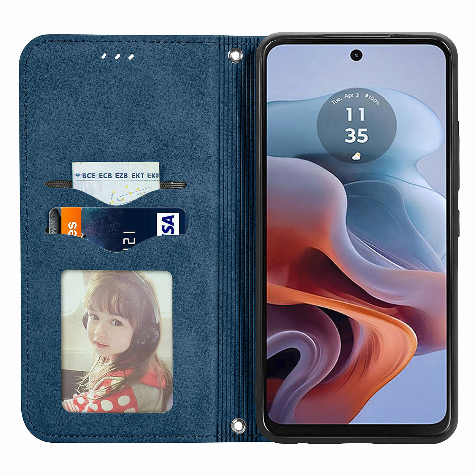For Motorola Moto G45 5G/G34 5G Magnetic Case PU Leather Skin-Touch Wallet Stand Phone Cover Blue
For Motorola Moto G45 5G/G34 5G Magnetic Case PU Leather Skin-Touch Wallet Stand Phone Cover Blue
