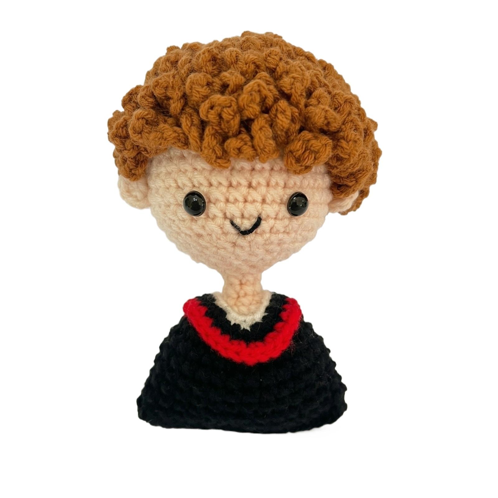 Handmade Crochet Doll with Curly Hair and Graduation Gown Soft Yarn Figure Collectible Knitted Craft Gift for Desk Decoration One Size
Handmade Crochet Doll with Curly Hair and Graduation Gown Soft Yarn Figure Collectible Knitted Craft Gift for Desk Decoration One Size