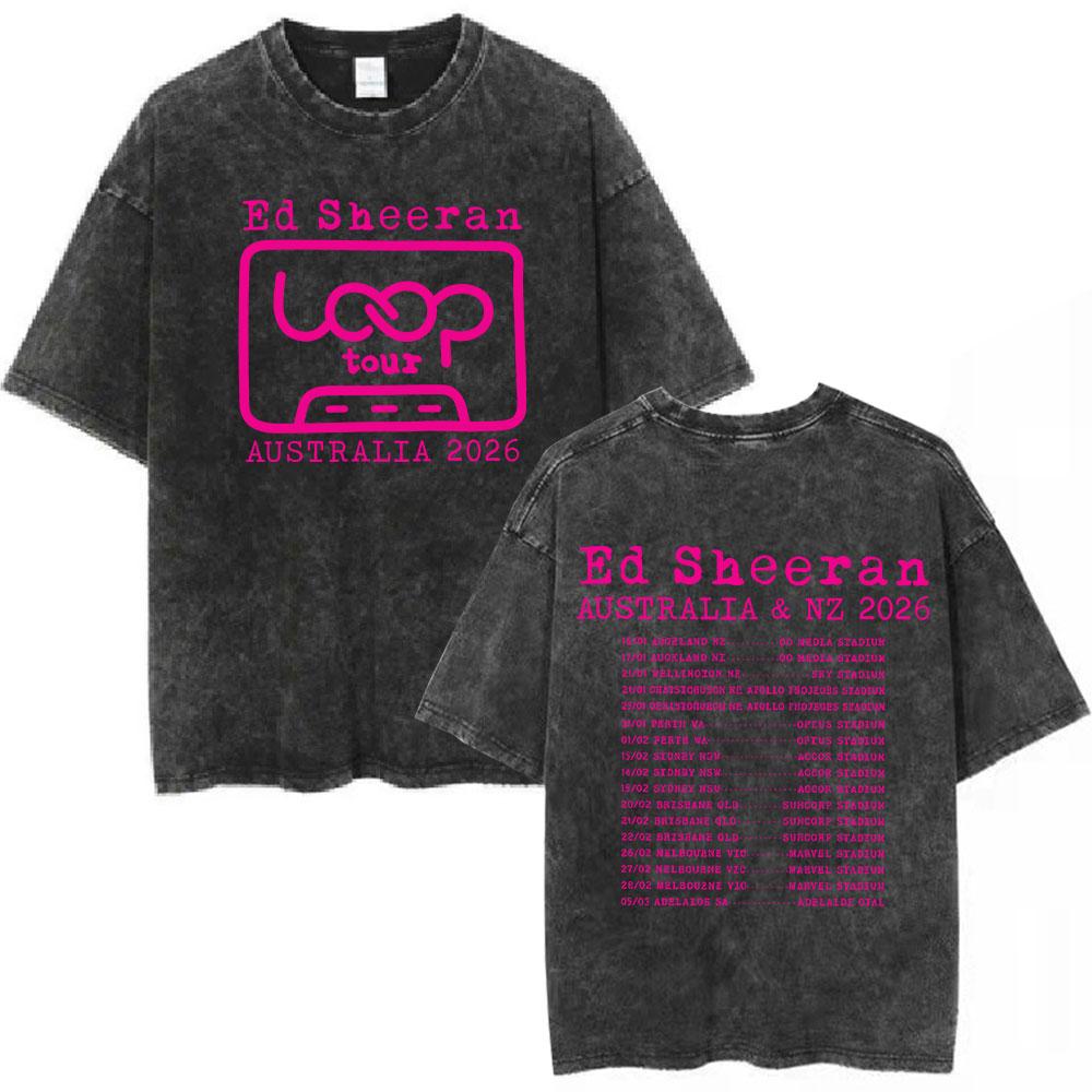 Ed Sheeran Loop Tour Australia New Zealand 2026 Tour Vintage Washed Tshirts Men Women Fashion Hip Hop Casual Oversized T Shirts S
Ed Sheeran Loop Tour Australia New Zealand 2026 Tour Vintage Washed Tshirts Men Women Fashion Hip Hop Casual Oversized T Shirts S