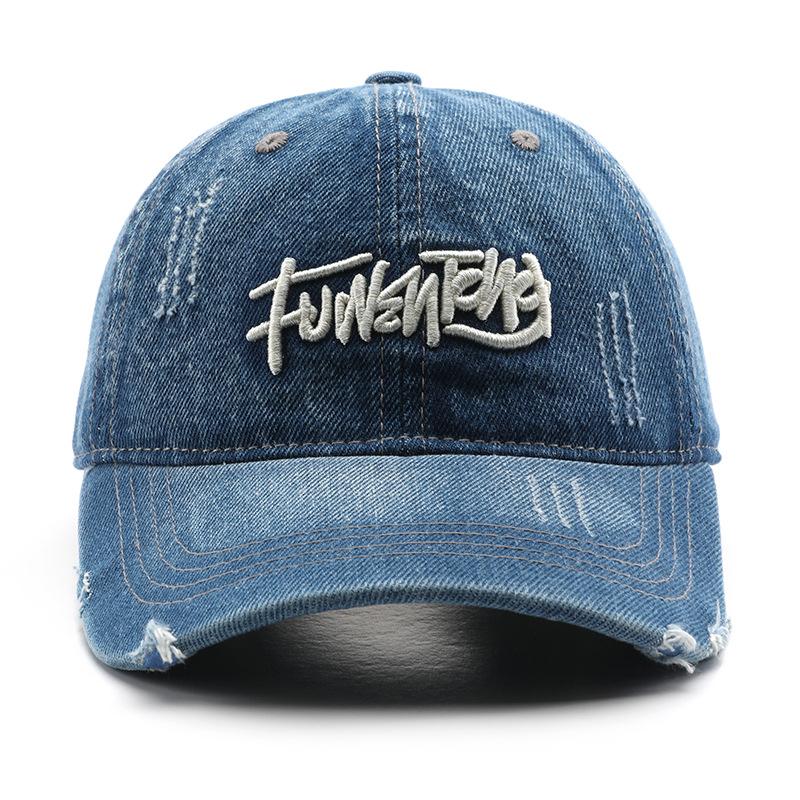 Washed denim letter embroidery cap Outdoor sports travel Sun protection hat Baseball cap чёрный
Washed denim letter embroidery cap Outdoor sports travel Sun protection hat Baseball cap чёрный