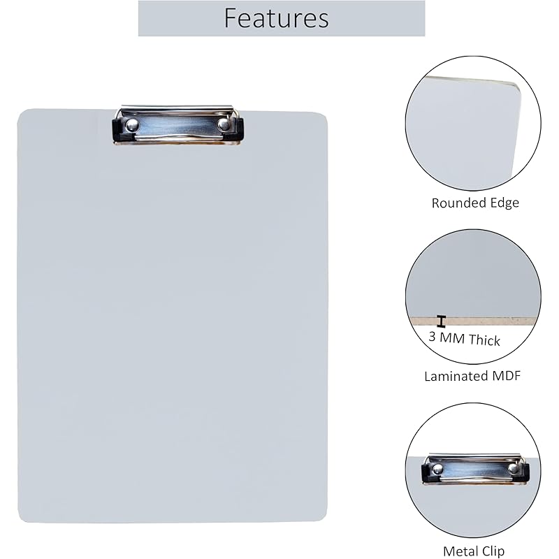 Eduway Exam Board Wooden/Writing/Clipboard Lightweight MDF | Heavy Duty Clip for Office, School, Home, College, Shop - 4 белый
Eduway Exam Board Wooden/Writing/Clipboard Lightweight MDF | Heavy Duty Clip for Office, School, Home, College, Shop - 4 белый