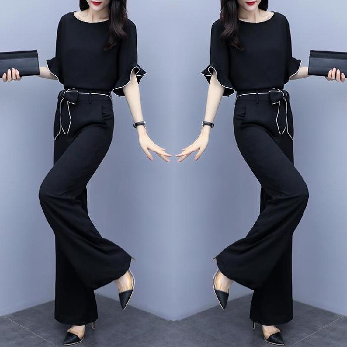 Summer 2026 Women s Stylish Two-Piece: High Waist Wide-Leg Pants Set with Modern European-American Flair XL чорний
Summer 2026 Women s Stylish Two-Piece: High Waist Wide-Leg Pants Set with Modern European-American Flair XL чорний