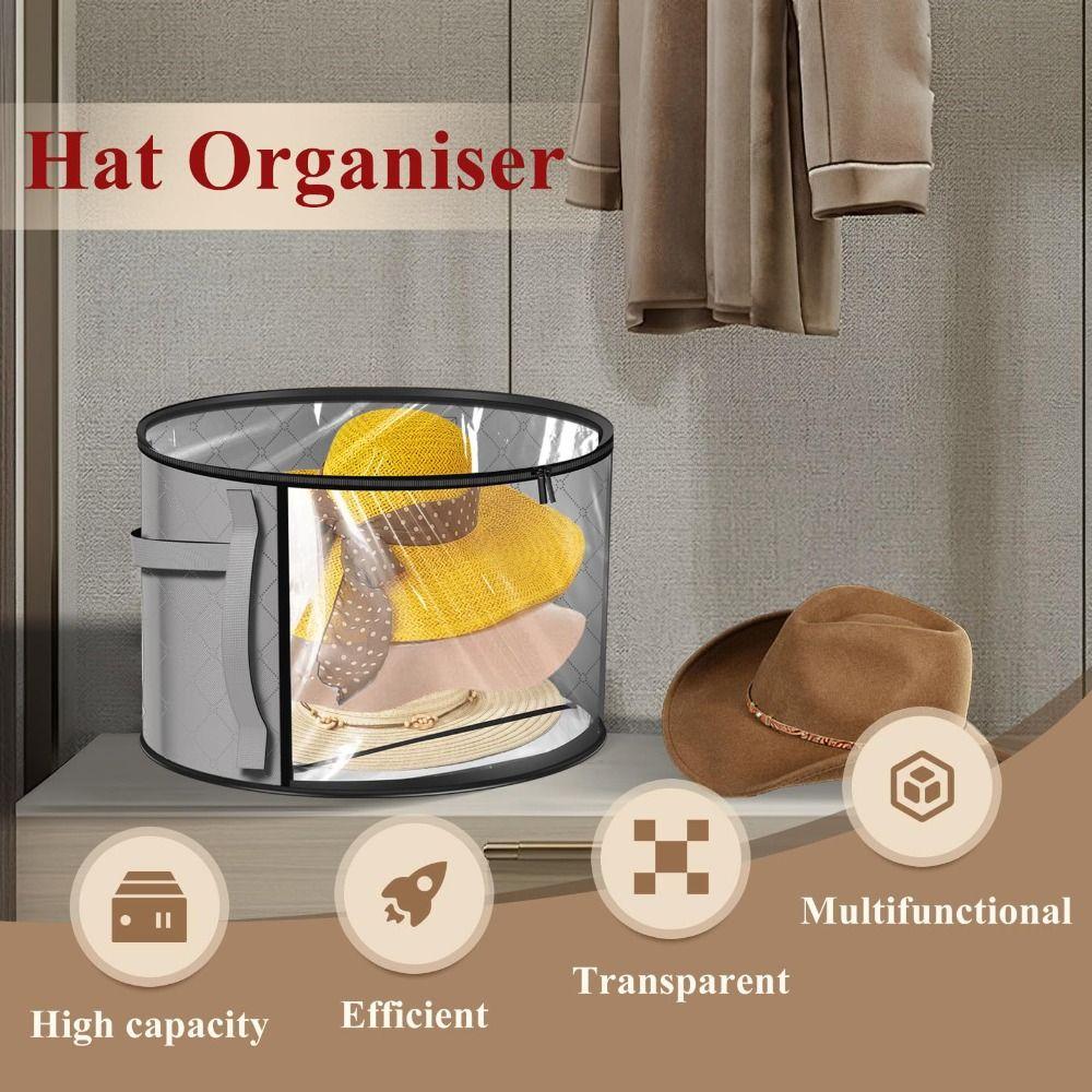 Zippered Lid Beach Hat Storage Bag Transparent Hat Organizer Fashion Hat Storage Bucket Women Without Hat чёрный
Zippered Lid Beach Hat Storage Bag Transparent Hat Organizer Fashion Hat Storage Bucket Women Without Hat чёрный