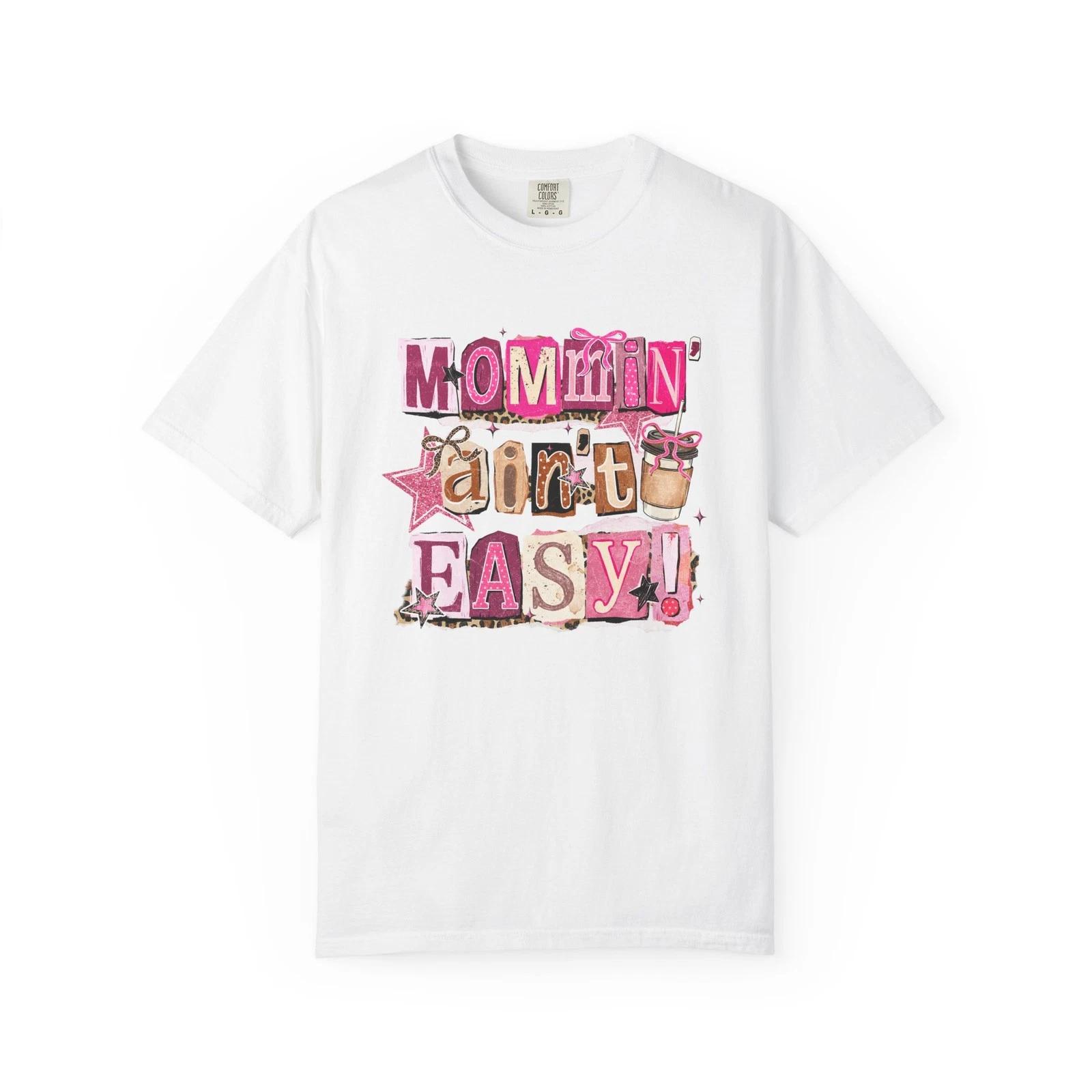 Mommin Ain t Easy T shirt | Mom Life Graphic Tee, Pink Retro Collage L
Mommin Ain t Easy T shirt | Mom Life Graphic Tee, Pink Retro Collage L