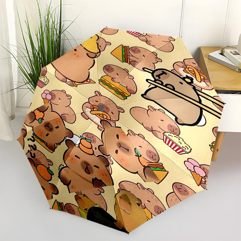 Capybara Themed Travel Umbrella-8 Ribs Automatic Opening and Closing, Portable Folding Design, Compact and Stylish Umbrella Suitable for Out
Capybara Themed Travel Umbrella-8 Ribs Automatic Opening and Closing, Portable Folding Design, Compact and Stylish Umbrella Suitable for Out