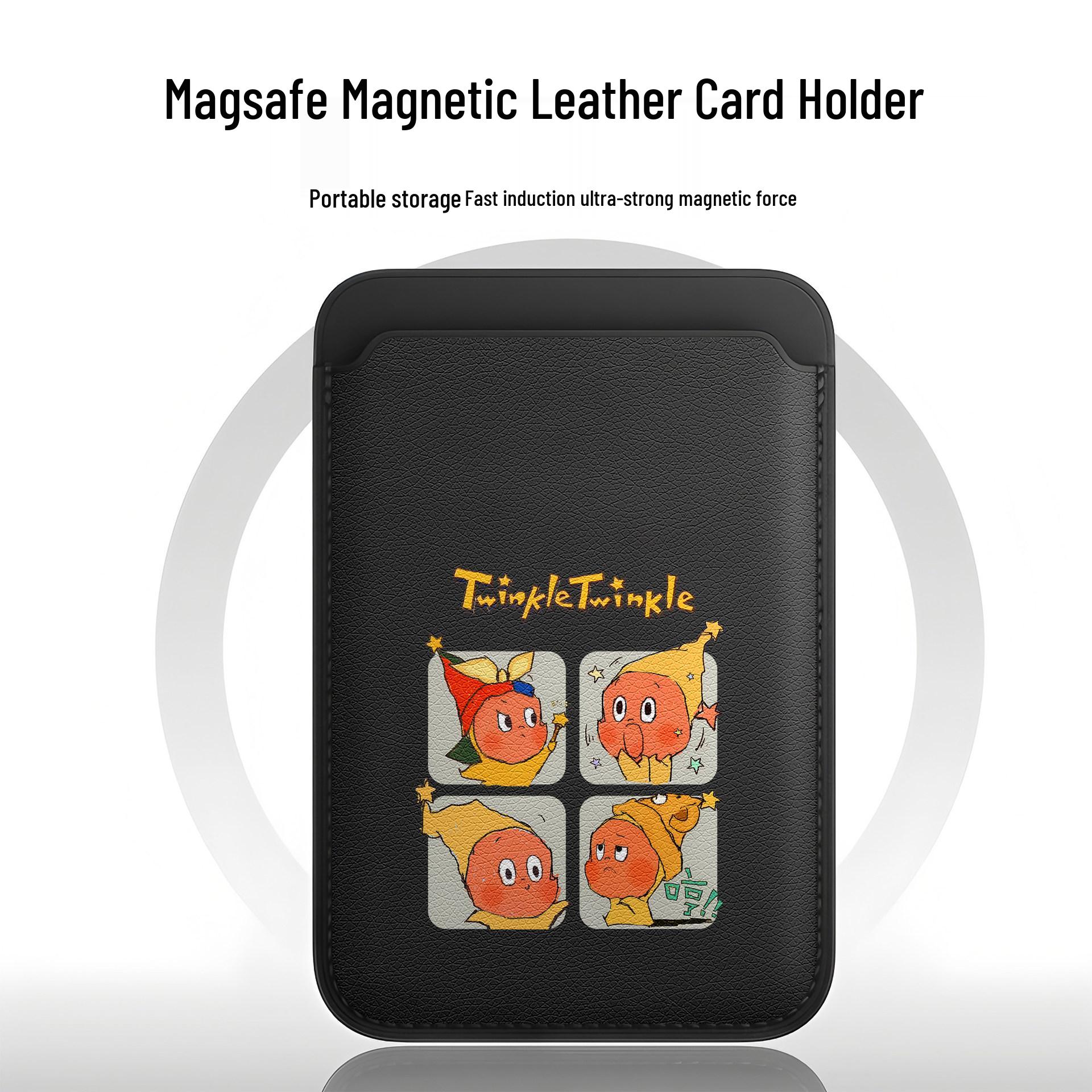 MagSafe PU Leather Magnetic Card Holder with Cute Star Design for 17 Pro Max/16/15/14/13
MagSafe PU Leather Magnetic Card Holder with Cute Star Design for 17 Pro Max/16/15/14/13