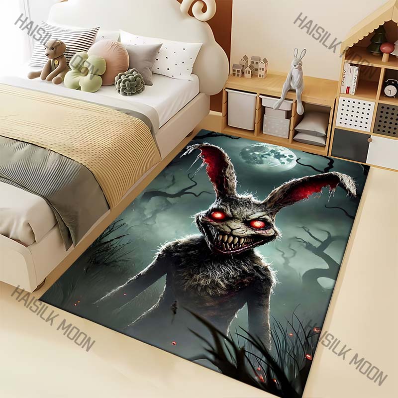 Horror Bunny Halloween Decor Carpet for Living Room Bedroom Bedside Floor Mat Cloakroom Area Rug Creative Doormat Large Size 40x60cm
Horror Bunny Halloween Decor Carpet for Living Room Bedroom Bedside Floor Mat Cloakroom Area Rug Creative Doormat Large Size 40x60cm