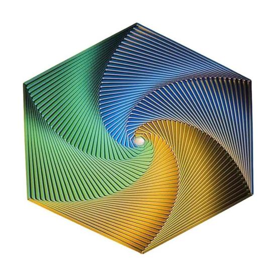 Фрактальный Непоседа Шестиугольник 3D Печатный Тревога Снятие Стресса Дети Карманный Размер Путешествия Взрослые Цветной Шестиугольник L