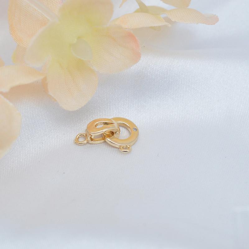 18K Gold Plated Brass Zircon Pearl Clasps Fastener For DIY Bracelet Necklace
18K Gold Plated Brass Zircon Pearl Clasps Fastener For DIY Bracelet Necklace