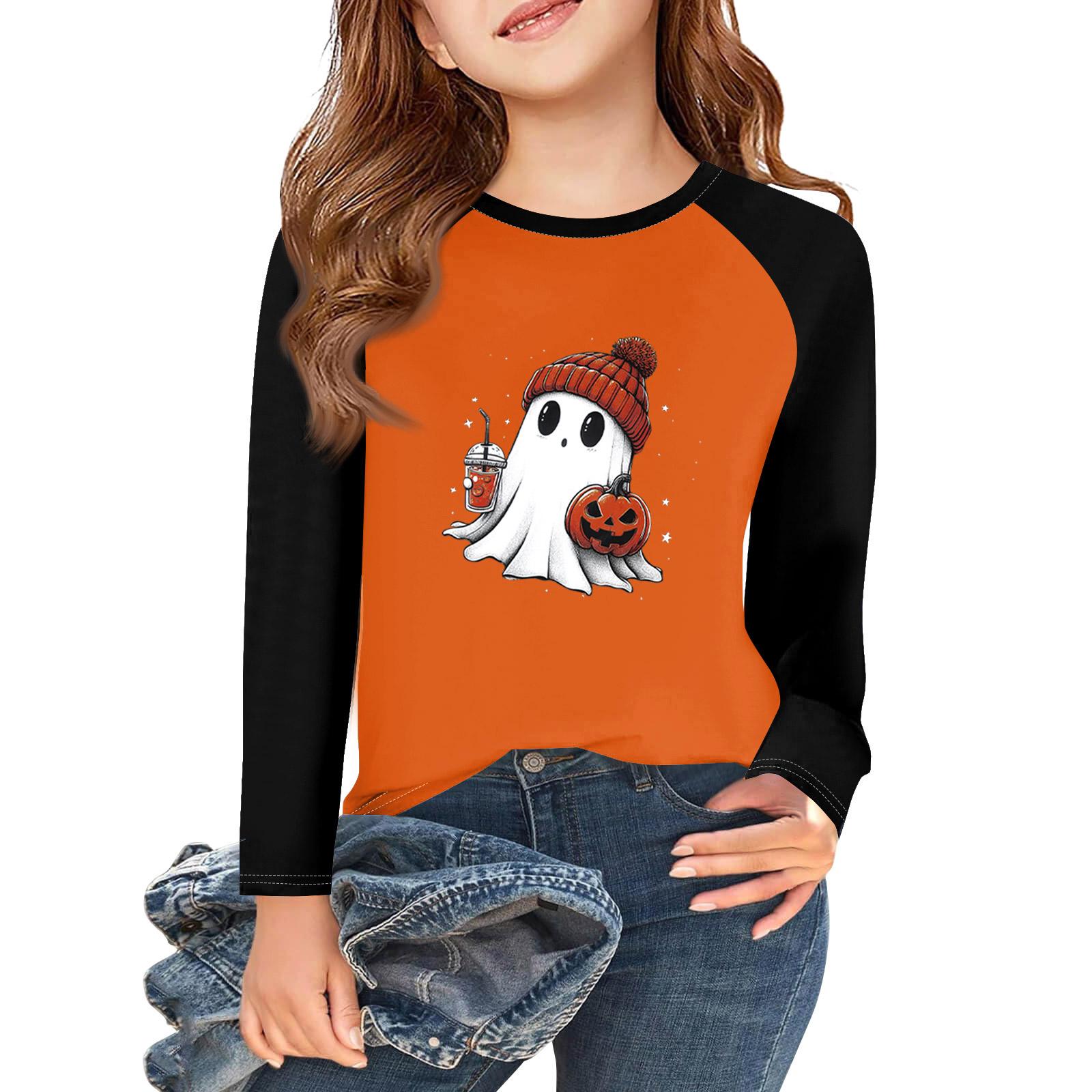 Girls Long Sleeve Halloween Day T Shirts Kids Fall Tops Crewneck Basic Tees 5-14Y 110
Girls Long Sleeve Halloween Day T Shirts Kids Fall Tops Crewneck Basic Tees 5-14Y 110