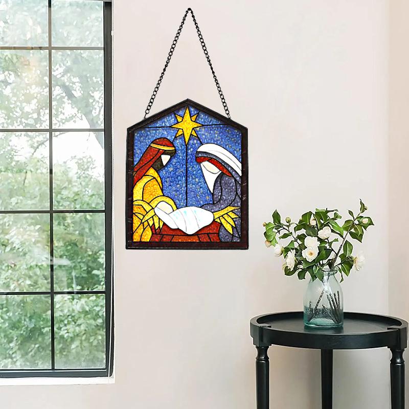 1Pc Wall Mounted Manual Three-Dimensional Belief Color Painting Color Glass Garden Decoration Jesus Painting Ornament Home Furnishing Decorative
1Pc Wall Mounted Manual Three-Dimensional Belief Color Painting Color Glass Garden Decoration Jesus Painting Ornament Home Furnishing Decorative
