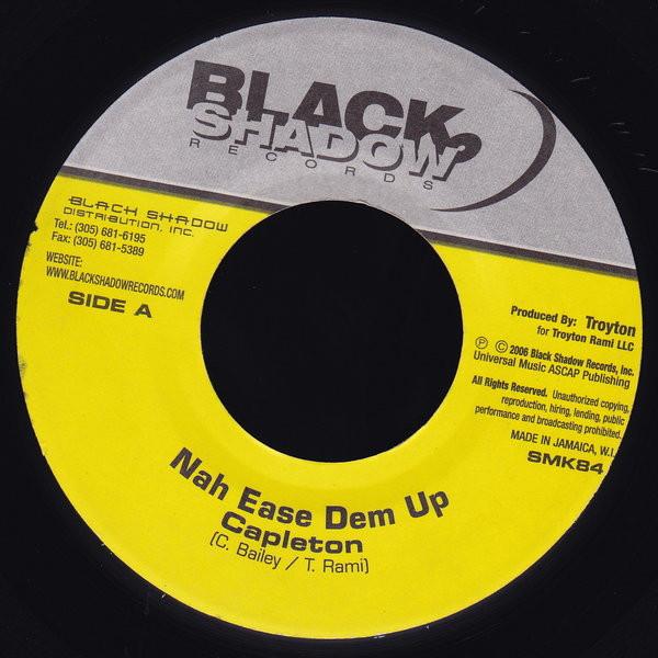 7inch Record CAPLETON - Nah Ease Dem Up SMK84 Black Shadow Re 2007 Jamaica Reggae, Ska & Dub Used
7inch Record CAPLETON - Nah Ease Dem Up SMK84 Black Shadow Re 2007 Jamaica Reggae, Ska & Dub Used
