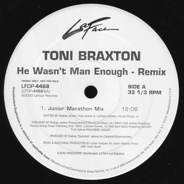 12-дюймовая пластинка TONI BRAXTON - He Wasn t Man Enough - Ремикс LFDP4468 LaFace Records 2000 США Танцевальная и Электронная Б/У
12-дюймовая пластинка TONI BRAXTON - He Wasn t Man Enough - Ремикс LFDP4468 LaFace Records 2000 США Танцевальная и Электронная Б/У