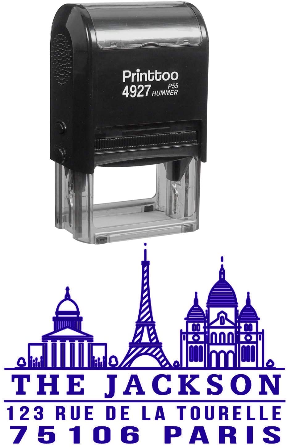 Printtoo Custom Self Inking Address With Paris Tourist Places Personalized Rubber 2.4 x 1.4 Inches (Approx) фиолетовый
Printtoo Custom Self Inking Address With Paris Tourist Places Personalized Rubber 2.4 x 1.4 Inches (Approx) фиолетовый
