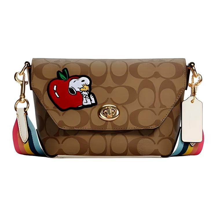 New COACH Peanuts Snoopy Collaboration Karlee Artificial Leather Crossbody Bag, Shoulder Bag Women s Khaki C4114-IMLOT 23.1*7.1*15.0CM
New COACH Peanuts Snoopy Collaboration Karlee Artificial Leather Crossbody Bag, Shoulder Bag Women s Khaki C4114-IMLOT 23.1*7.1*15.0CM