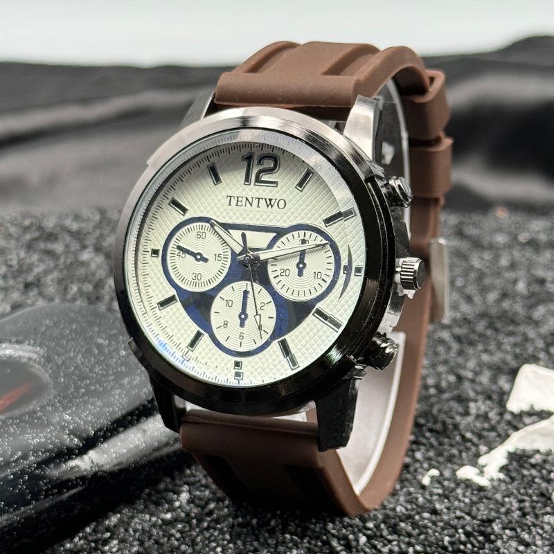 JYL Men s Watch Three-eye Six-needle Sports Silicone Strap Brown чорний
JYL Men s Watch Three-eye Six-needle Sports Silicone Strap Brown чорний