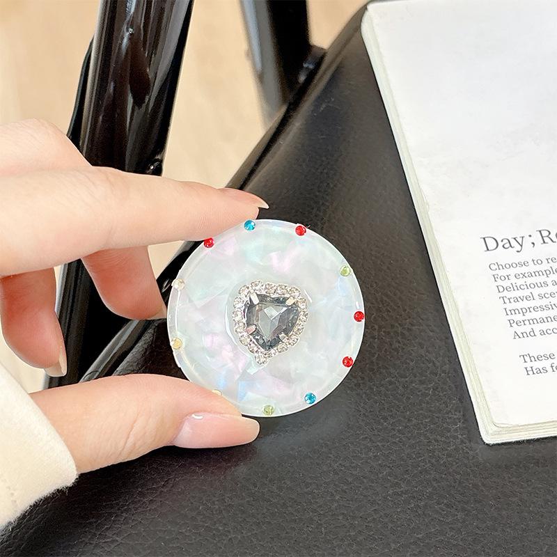 Korean Gem Rhinestone Heart Ring Phone Holder & Stand
Korean Gem Rhinestone Heart Ring Phone Holder & Stand