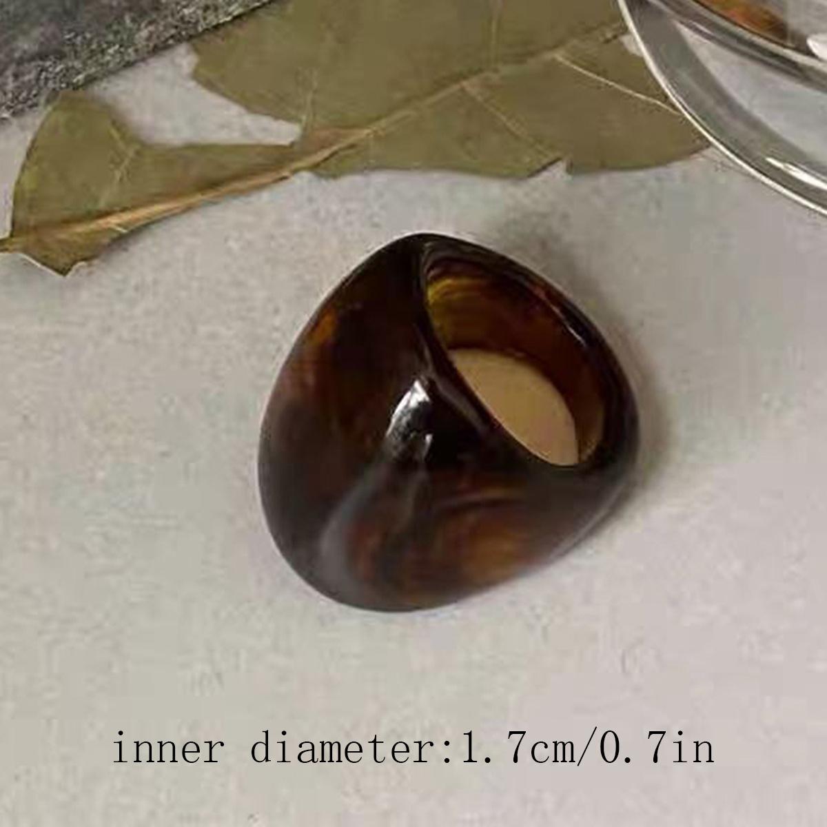 Women s Ring, Men s Ring, Maillard Amber Acrylic Resin Ring, Geometric Retro Personality, Niche Design, High-end Feel, Index Finger Ring
Women s Ring, Men s Ring, Maillard Amber Acrylic Resin Ring, Geometric Retro Personality, Niche Design, High-end Feel, Index Finger Ring