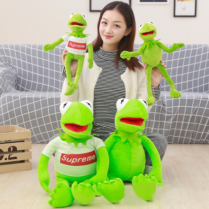 PLAYZH Мультяшная плюшевая кукла Маппеты Кермит Форг Форма игрушка для детей Детские младенцы
PLAYZH Мультяшная плюшевая кукла Маппеты Кермит Форг Форма игрушка для детей Детские младенцы