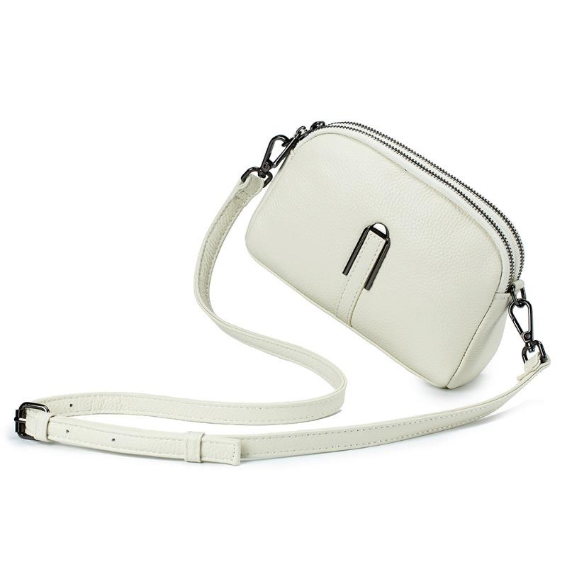 Leather new trendy shoulder bag mobile phone bag casual double zipper messenger bag first layer cowhide small square bag large capacity грязно-белый
Leather new trendy shoulder bag mobile phone bag casual double zipper messenger bag first layer cowhide small square bag large capacity грязно-белый
