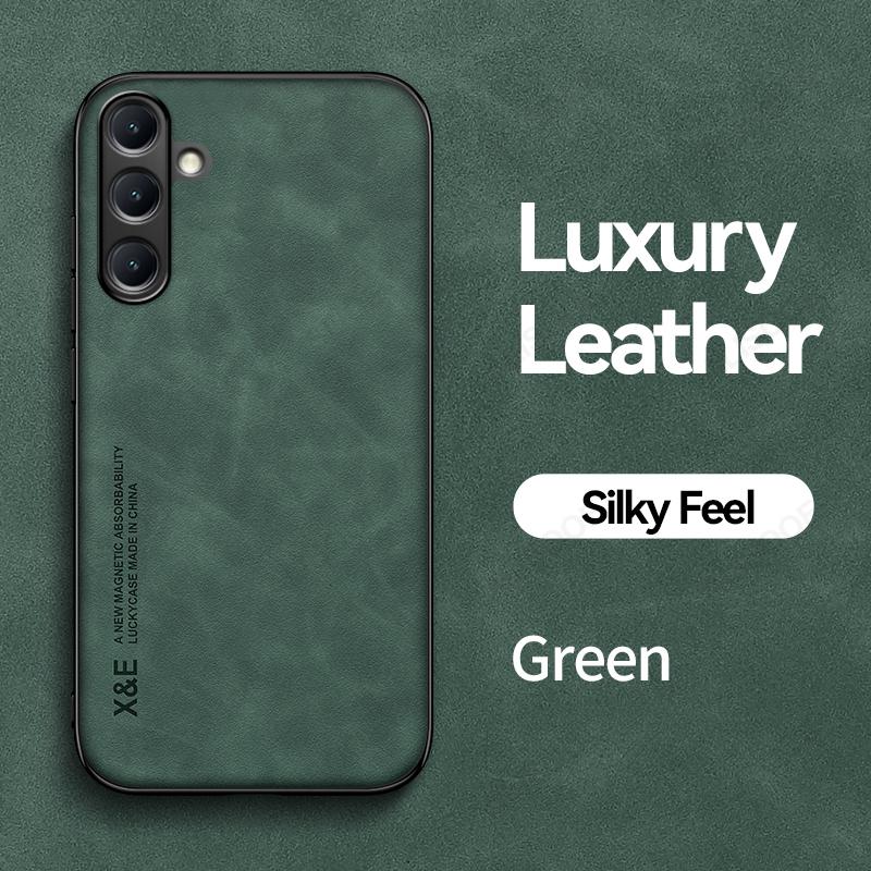 Luxury Leather Funda for Samsung Galaxy M55 F55 M34 M33 A05 A05S A15 A25 A35 A55 A14 A24 A34 A54 Case Car Magnetic Protect Cover for Galaxy A72 5G зелений
Luxury Leather Funda for Samsung Galaxy M55 F55 M34 M33 A05 A05S A15 A25 A35 A55 A14 A24 A34 A54 Case Car Magnetic Protect Cover for Galaxy A72 5G зелений