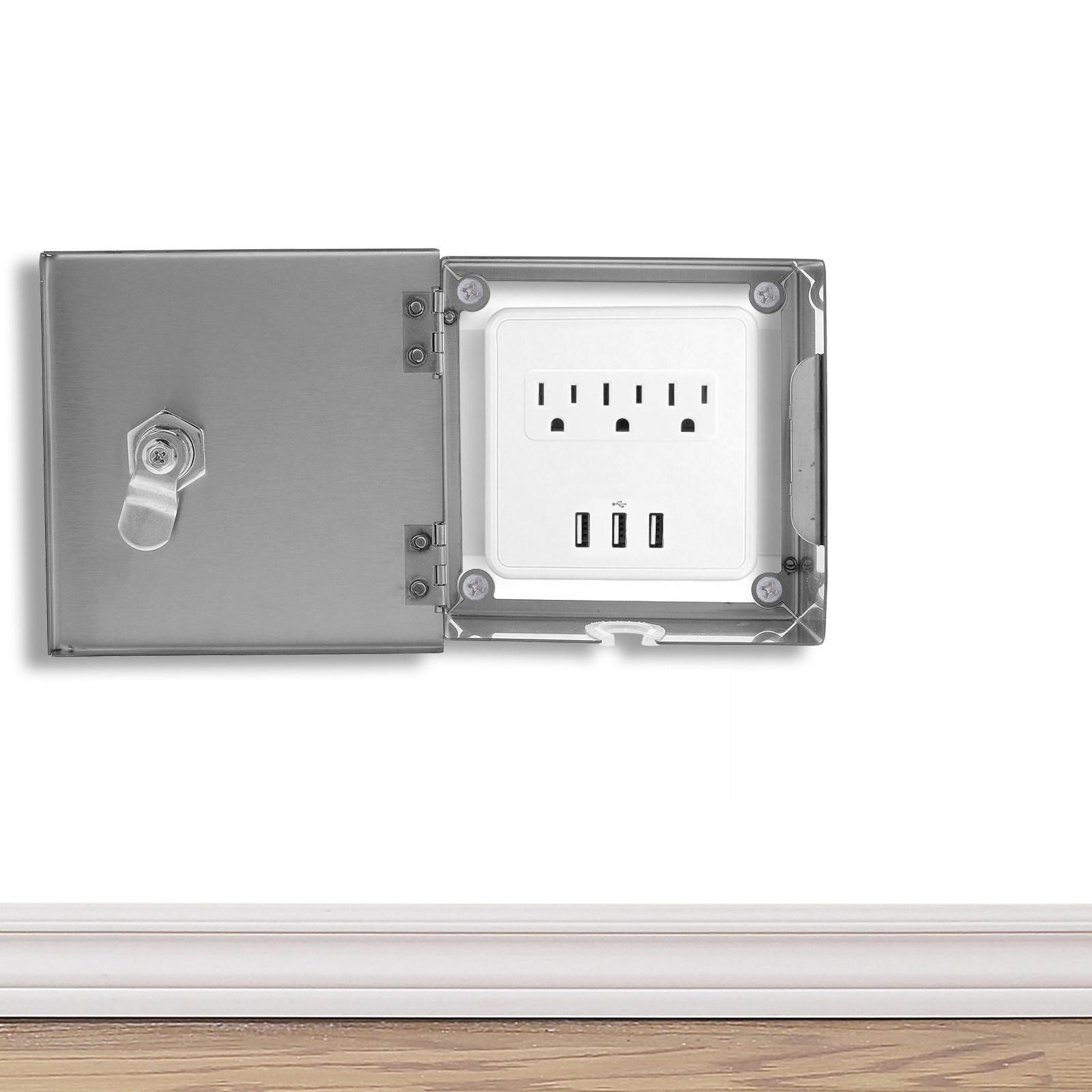Stainless Steel Electrical Box Splashproof Lockable Socket Protector for Ev Charging Outdoor Switch Protection Rainproof Outlet other
Stainless Steel Electrical Box Splashproof Lockable Socket Protector for Ev Charging Outdoor Switch Protection Rainproof Outlet other
