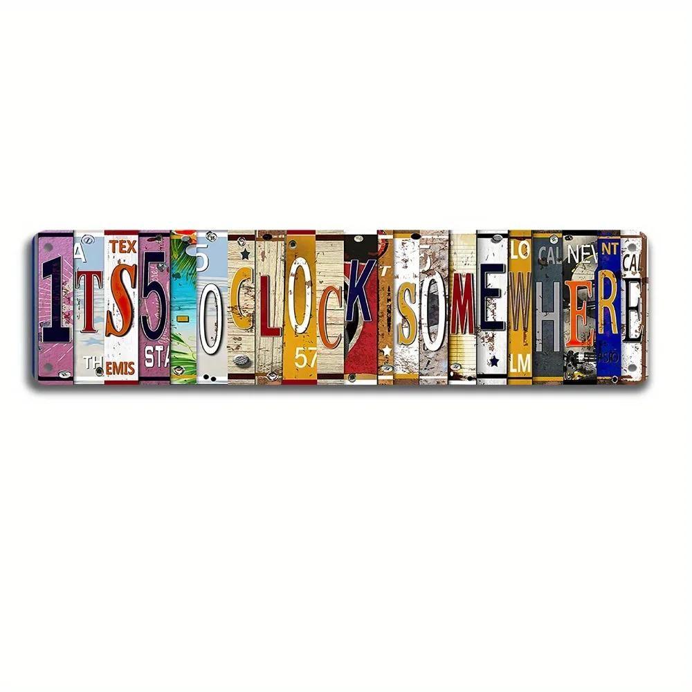 Five Hours Metal Wall Decor 10x40 cm for Home Bar Pub Restaurant Kitchen Funny Sign 40
Five Hours Metal Wall Decor 10x40 cm for Home Bar Pub Restaurant Kitchen Funny Sign 40