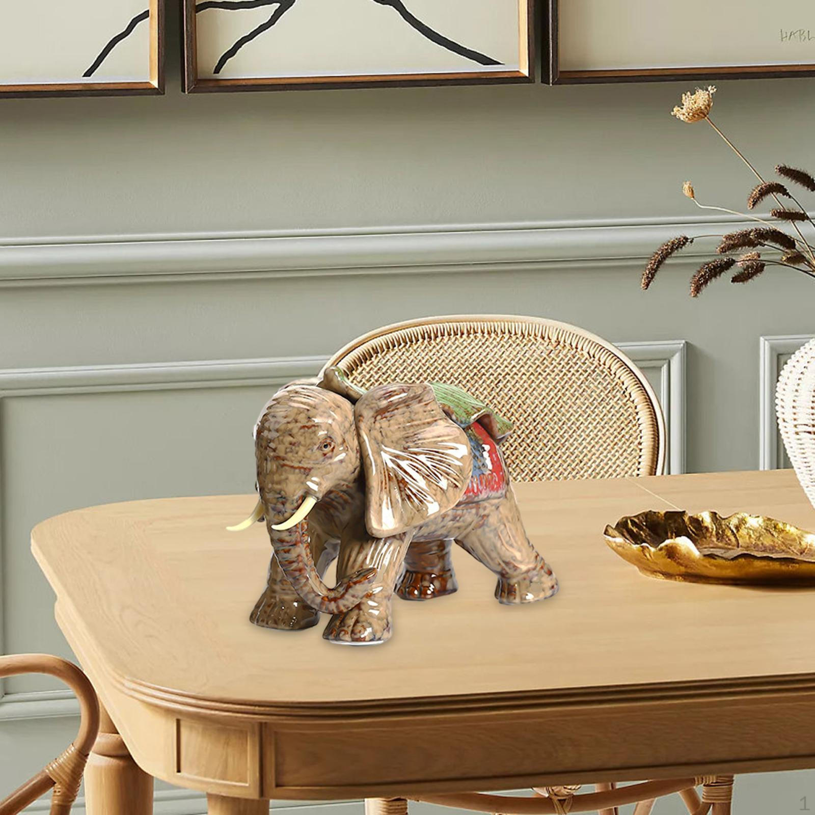 Керамическая скульптура слона украшения творческое ремесленное украшение дома Style A
Керамическая скульптура слона украшения творческое ремесленное украшение дома Style A