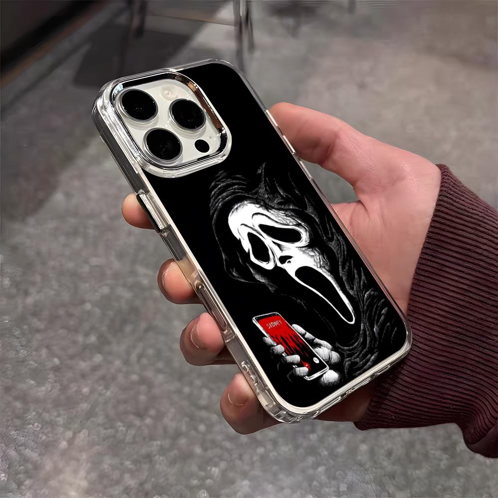Чехол для телефона на Хэллоуин «Лицо призрака Крик» Для iPhone 17 Air 16 E 15 14 13 12 11 Plus Pro Max Гальванизированный Прозрачный Мягкий Чехол iPhone 16 Pro
Чехол для телефона на Хэллоуин «Лицо призрака Крик» Для iPhone 17 Air 16 E 15 14 13 12 11 Plus Pro Max Гальванизированный Прозрачный Мягкий Чехол iPhone 16 Pro