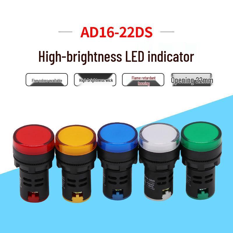 Multicolor AD16-22DS LED Indicator Light, 24V/220V/380V, 22mm 24V Blue
Multicolor AD16-22DS LED Indicator Light, 24V/220V/380V, 22mm 24V Blue