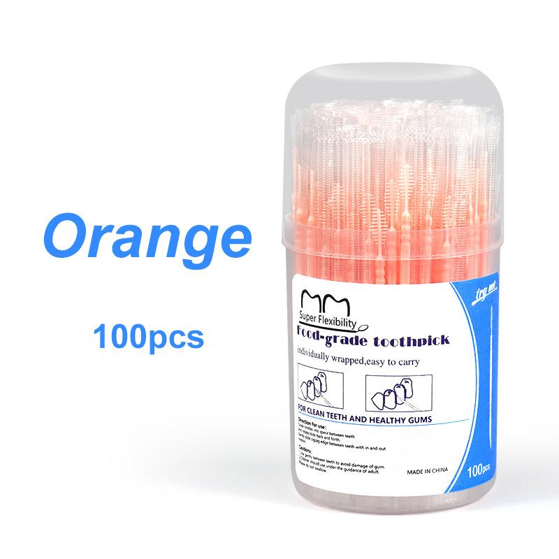 100Pcs/Box Independent Packaging Toothpick Double-Ended Interdental Brush Disposable Plastic Brush Oral Cleaning Caring Tool помаранчевий
100Pcs/Box Independent Packaging Toothpick Double-Ended Interdental Brush Disposable Plastic Brush Oral Cleaning Caring Tool помаранчевий