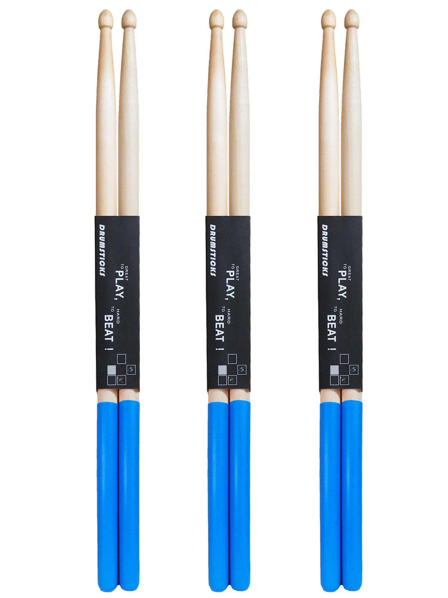 Drumstick Set for Maple Set of Beginners, Practice, Anti-Slip, 5A, Lightweight, (Blue, 3, 5A)
Drumstick Set for Maple Set of Beginners, Practice, Anti-Slip, 5A, Lightweight, (Blue, 3, 5A)