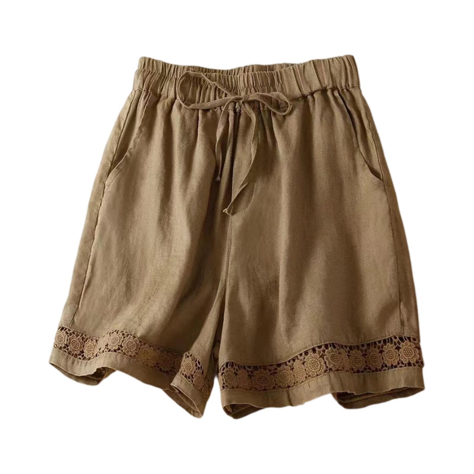 Women s Cutout Lace Trim Casual Loose Versatile Linen-Cotton Shorts XL
Women s Cutout Lace Trim Casual Loose Versatile Linen-Cotton Shorts XL