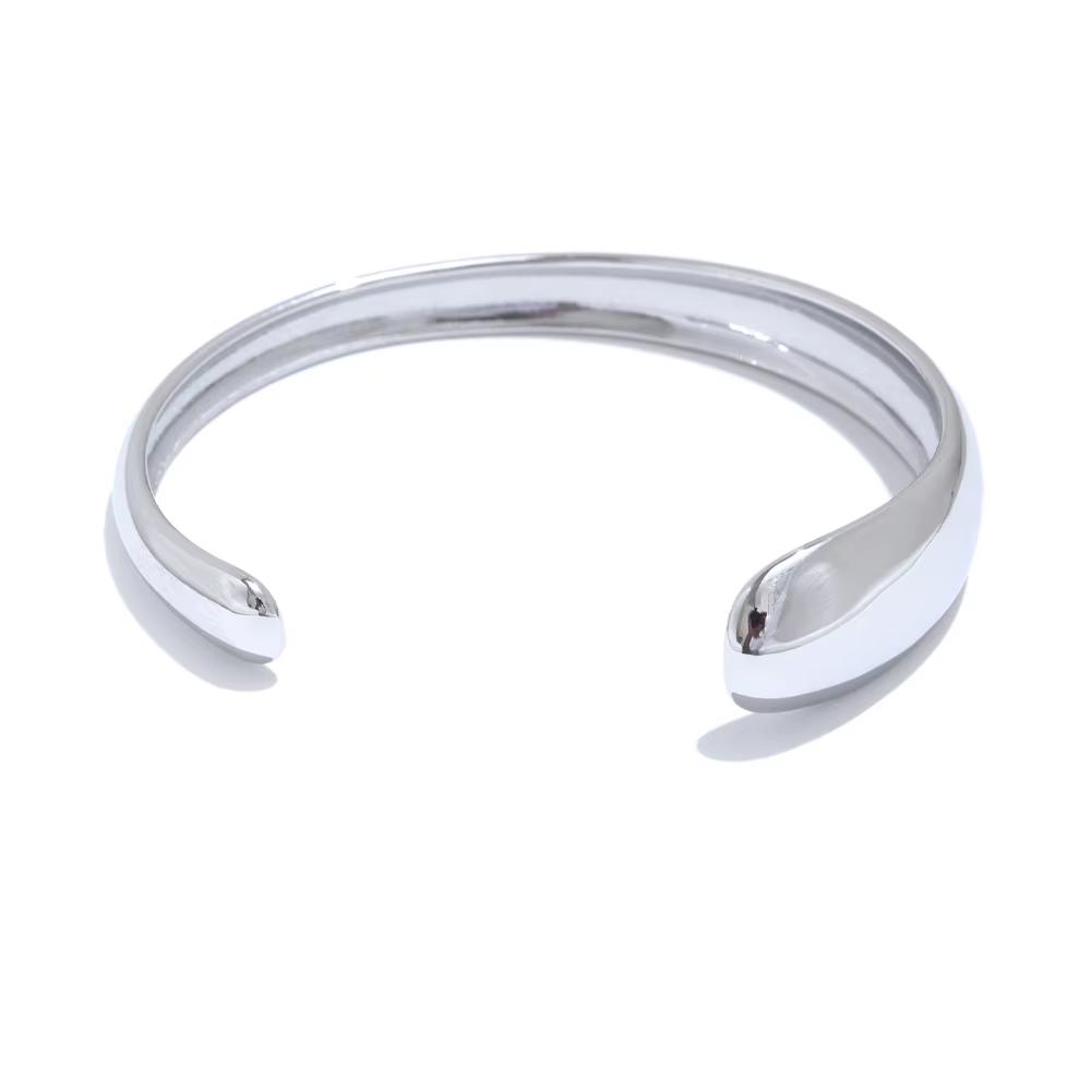 Yhpup 18K Gold Color Plated Stainless Steel Smooth Metal Layered Cuff Bracelet Bangle Water Resistant Texture Minimalist Jewelry
Yhpup 18K Gold Color Plated Stainless Steel Smooth Metal Layered Cuff Bracelet Bangle Water Resistant Texture Minimalist Jewelry