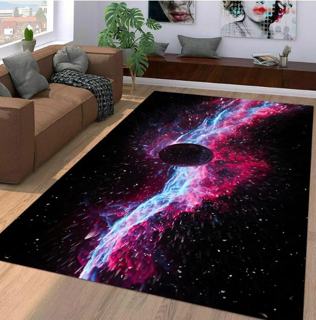 Galactic Black Hole Art Rug Cosmic Nebula Design Sci-Fi Decor Optical Illusion Carpet Modern Interiors Home Decoration Carpets 50x80cm
Galactic Black Hole Art Rug Cosmic Nebula Design Sci-Fi Decor Optical Illusion Carpet Modern Interiors Home Decoration Carpets 50x80cm