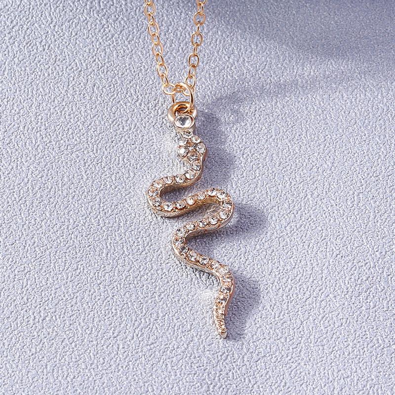 Aihua Elegent Punk Crystal Snake Necklace Rhinestone Animal Necklace Trendy Female Male Birthday Party Designer Jewelry Gifts
Aihua Elegent Punk Crystal Snake Necklace Rhinestone Animal Necklace Trendy Female Male Birthday Party Designer Jewelry Gifts