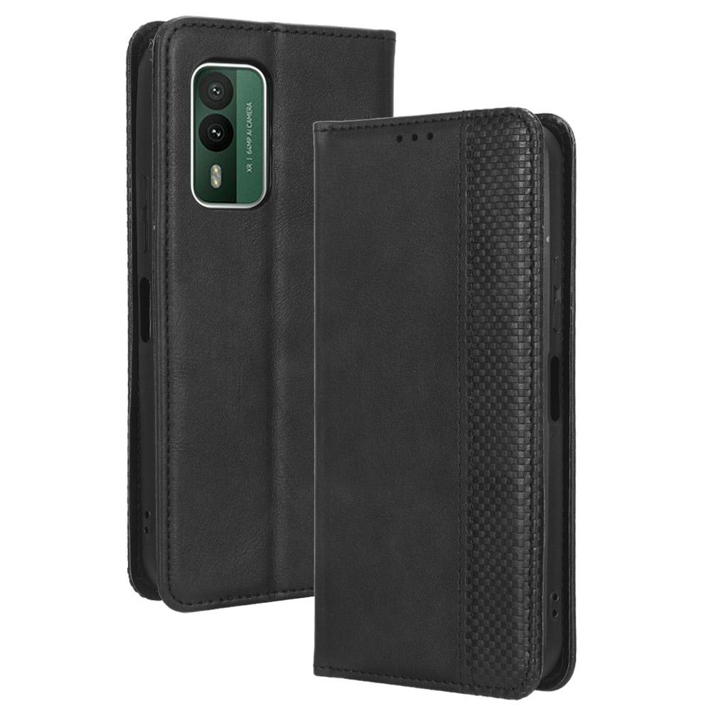 For Nokia XR21 PU Leather Shockproof Shell Retro Stand Wallet Phone Case Black
For Nokia XR21 PU Leather Shockproof Shell Retro Stand Wallet Phone Case Black