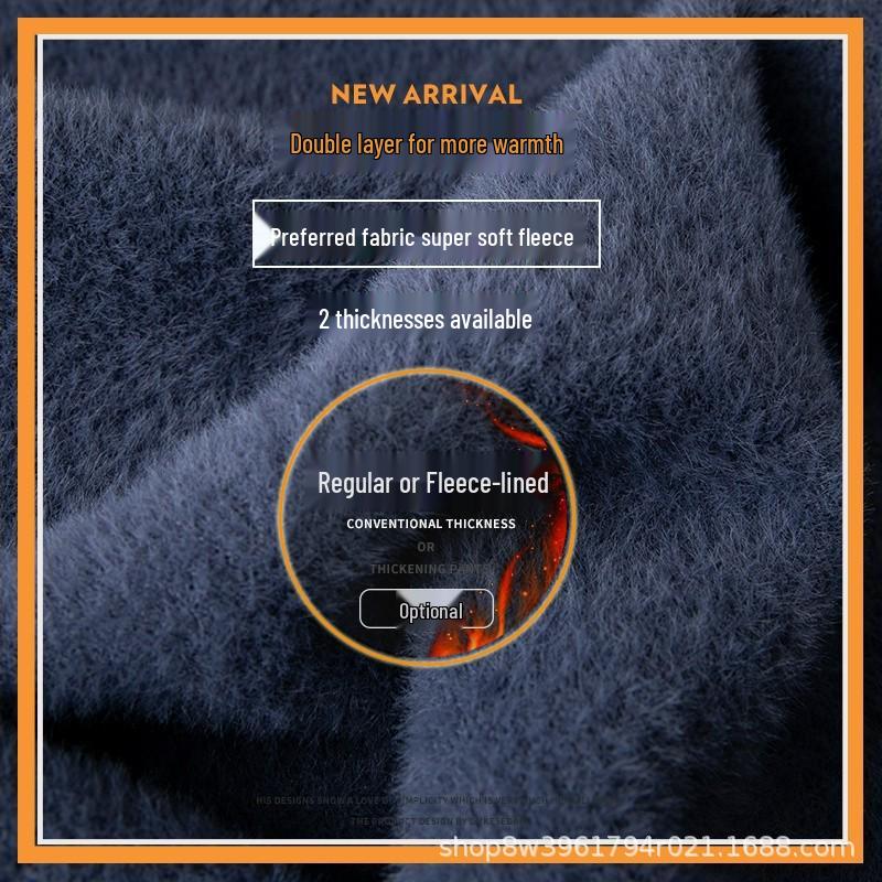 Men s Round Neck Solid Color Korean-Style Knitwear: Autumn/Winter Plus Velvet Thick Warm Pullover Sweater 5XL (200-220 lbs)
Men s Round Neck Solid Color Korean-Style Knitwear: Autumn/Winter Plus Velvet Thick Warm Pullover Sweater 5XL (200-220 lbs)