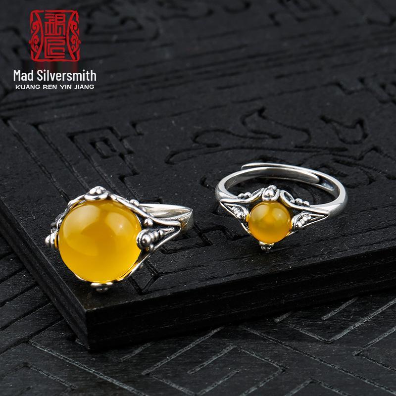 S925 Sterling Silver Adjustable Ring Setting with Round Amber and Turquoise Inlay for Men and Women Closed Ring Size 15 Stone Position 7*7mm
S925 Sterling Silver Adjustable Ring Setting with Round Amber and Turquoise Inlay for Men and Women Closed Ring Size 15 Stone Position 7*7mm