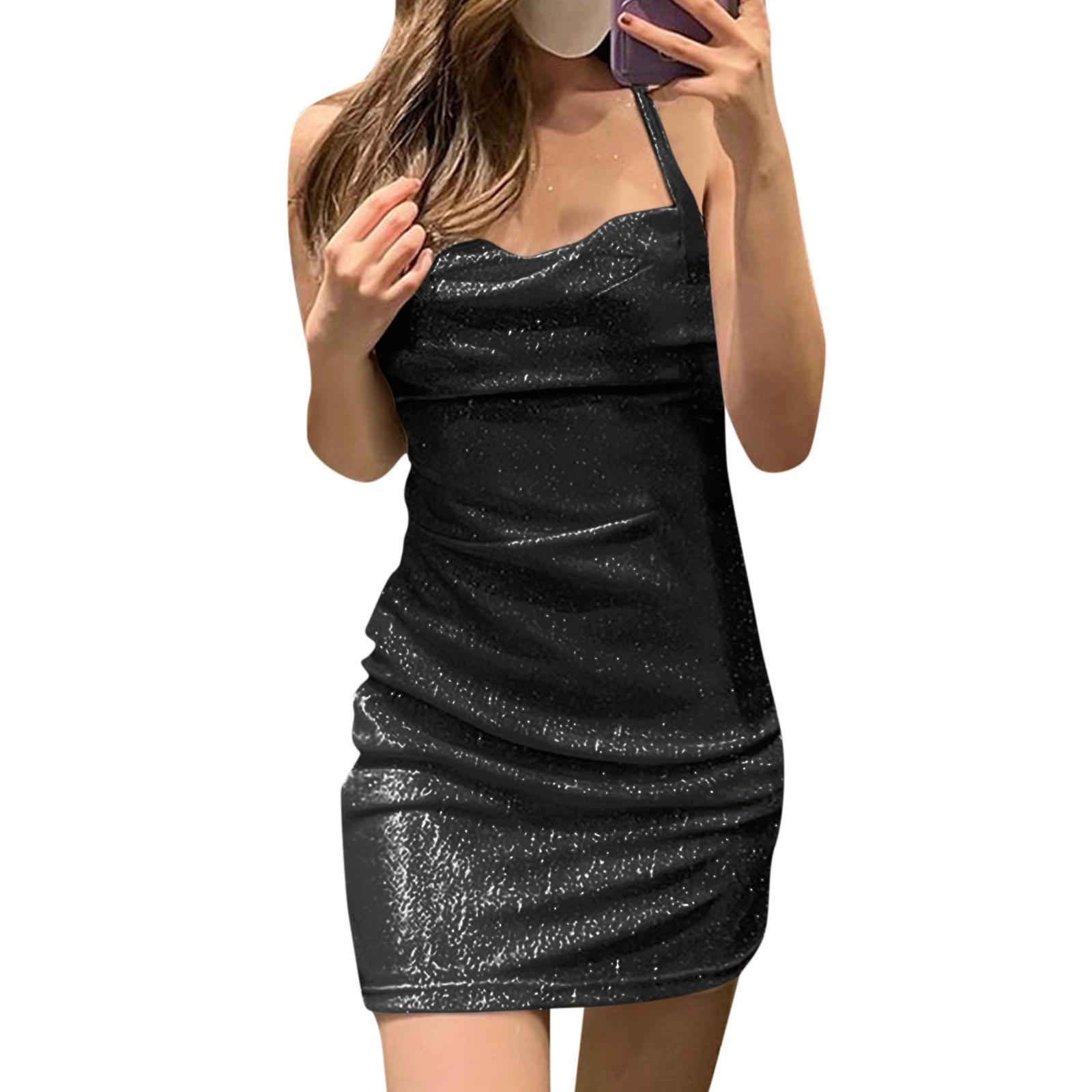 Женское платье с открытой спиной и подтяжками, сексуальная юбка на бедрах L чёрный
Женское платье с открытой спиной и подтяжками, сексуальная юбка на бедрах L чёрный